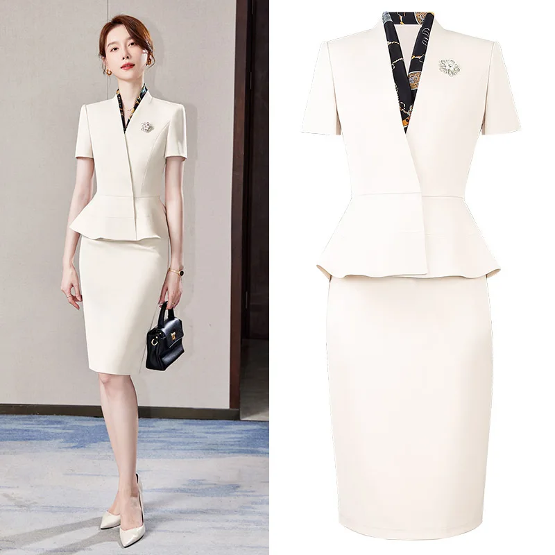 Profional Women's Suiting Set Formal Workwear Front Desk Jewelry Store Beau Salon Long Sve Polyester Busin Outfit
Profional Women's Suiting Set Formal Workwear Front Desk Jewelry Store Beau Salon Long Sve Polyester Busin Outfit