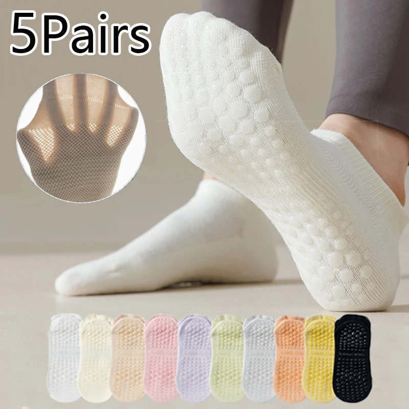 5 Pairs Yoga Socks Mesh Breathable Women Ankle Sports Sock Cotton Low Cut Short Socks Professional Non-slip Floor Pilates Socks
5 Pairs Yoga Socks Mesh Breathable Women Ankle Sports Sock Cotton Low Cut Short Socks Professional Non-slip Floor Pilates Socks