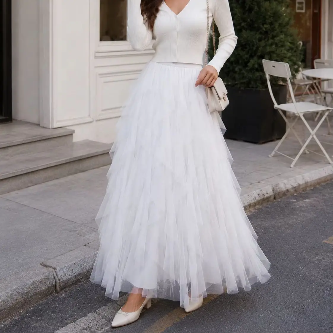 Women Tutu Tulle Long Maxi Skirt High Waist Mesh Pleated Skirt Solid Color Elegant Fairycore Vacation Summer Party Wear
Women Tutu Tulle Long Maxi Skirt High Waist Mesh Pleated Skirt Solid Color Elegant Fairycore Vacation Summer Party Wear
