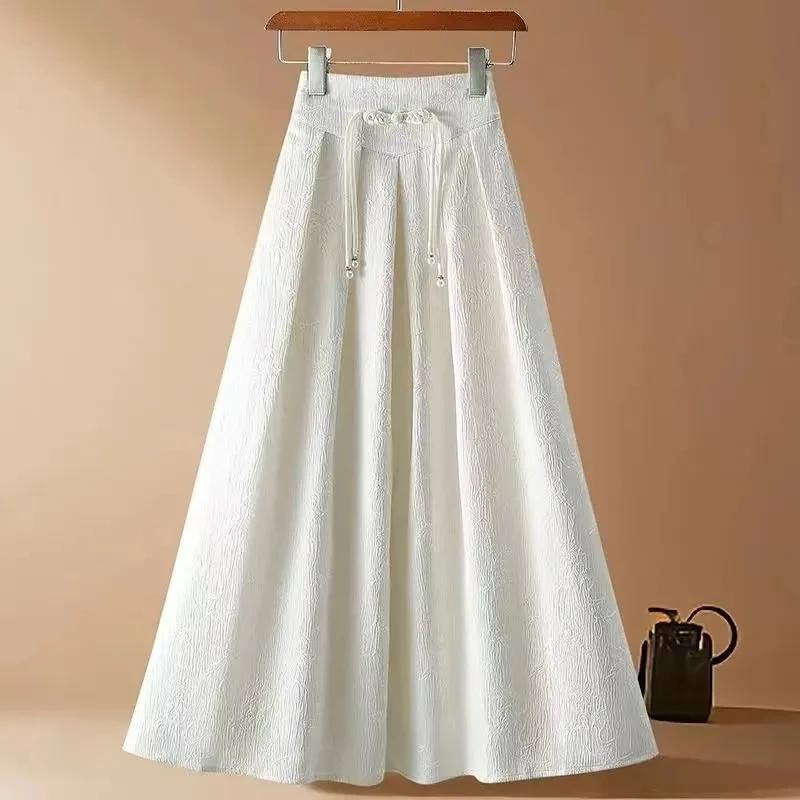 2024 New Summer Chinese Jacquard Skirts Women's High Waist Slimming New Loose Mid-Length Stylish Waist A- Line Pleated Skirt
2024 New Summer Chinese Jacquard Skirts Women's High Waist Slimming New Loose Mid-Length Stylish Waist A- Line Pleated Skirt