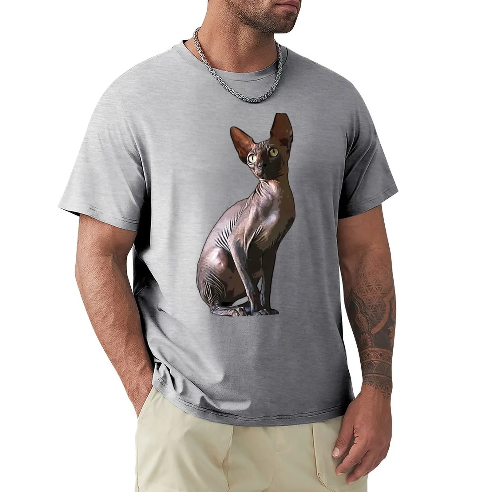Black Sphynx Cat T-Shirt summer clothes aesthetic clothes quick drying mens workout shirts
Black Sphynx Cat T-Shirt summer clothes aesthetic clothes quick drying mens workout shirts