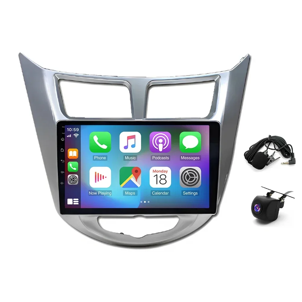 Android 13 Car Stereo Radio Carplay GPS 2+32G Compatible for Hyundai Accent Verna Solaris 2011-19
Android 13 Car Stereo Radio Carplay GPS 2+32G Compatible for Hyundai Accent Verna Solaris 2011-19