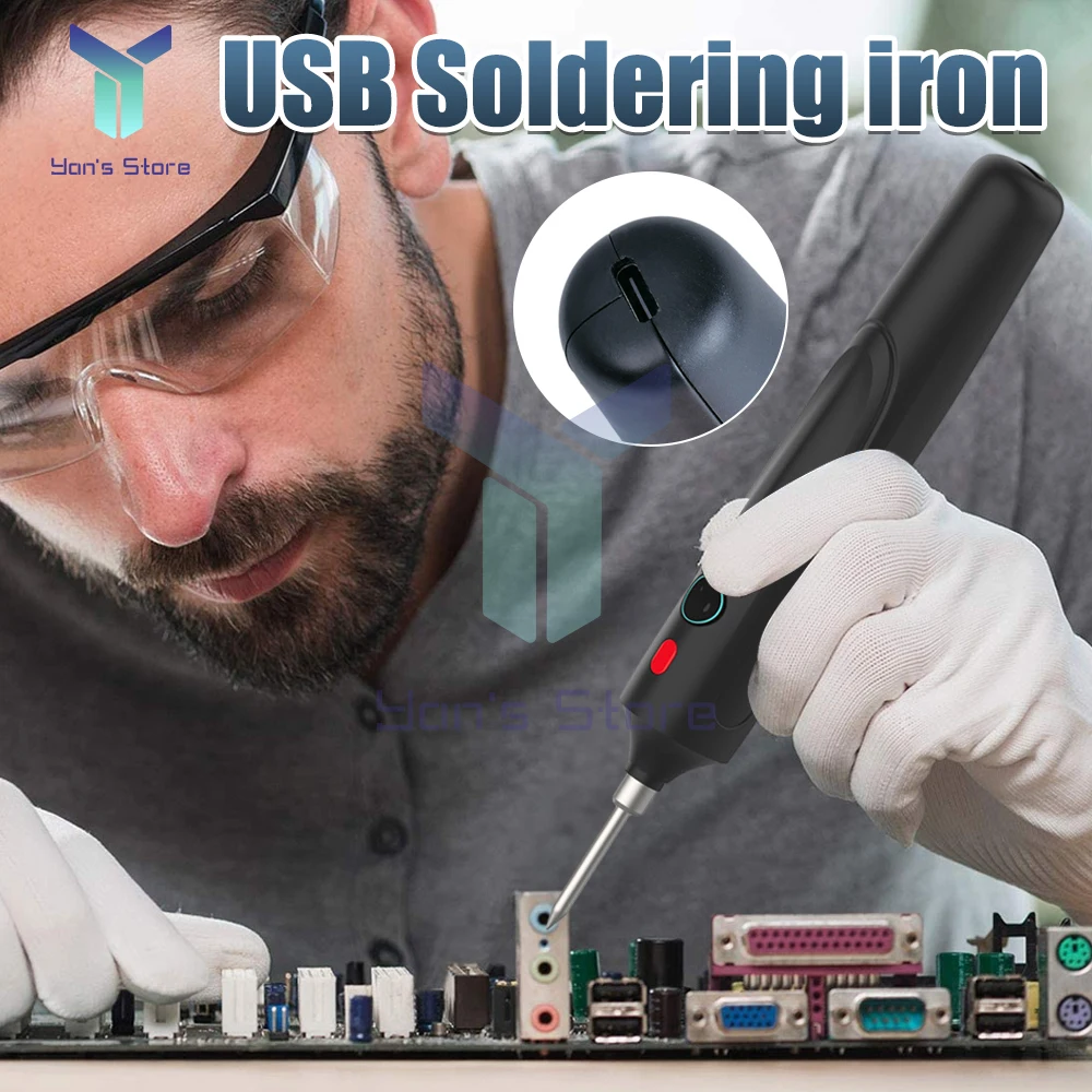 USB Temperature Contr Cordless Soldering Iron Removable Battery Rechargeable Soldering Iron Mini Home Electronic Welding Tool
USB Temperature Contr Cordless Soldering Iron Removable Battery Rechargeable Soldering Iron Mini Home Electronic Welding Tool