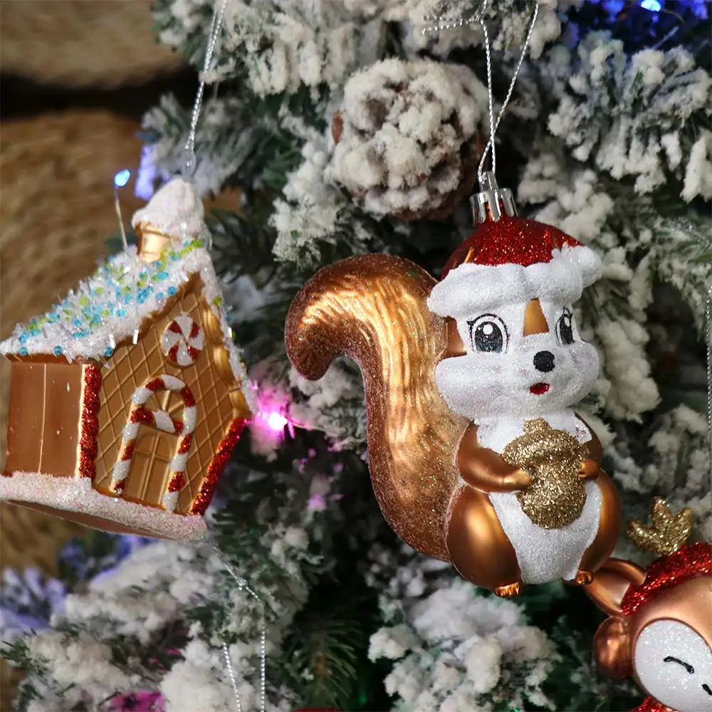 Gold Christmas Tree Pendant Shimmering Cartoon Little Bear Squirrel Ornament Matte Finish Christmas House
Gold Christmas Tree Pendant Shimmering Cartoon Little Bear Squirrel Ornament Matte Finish Christmas House