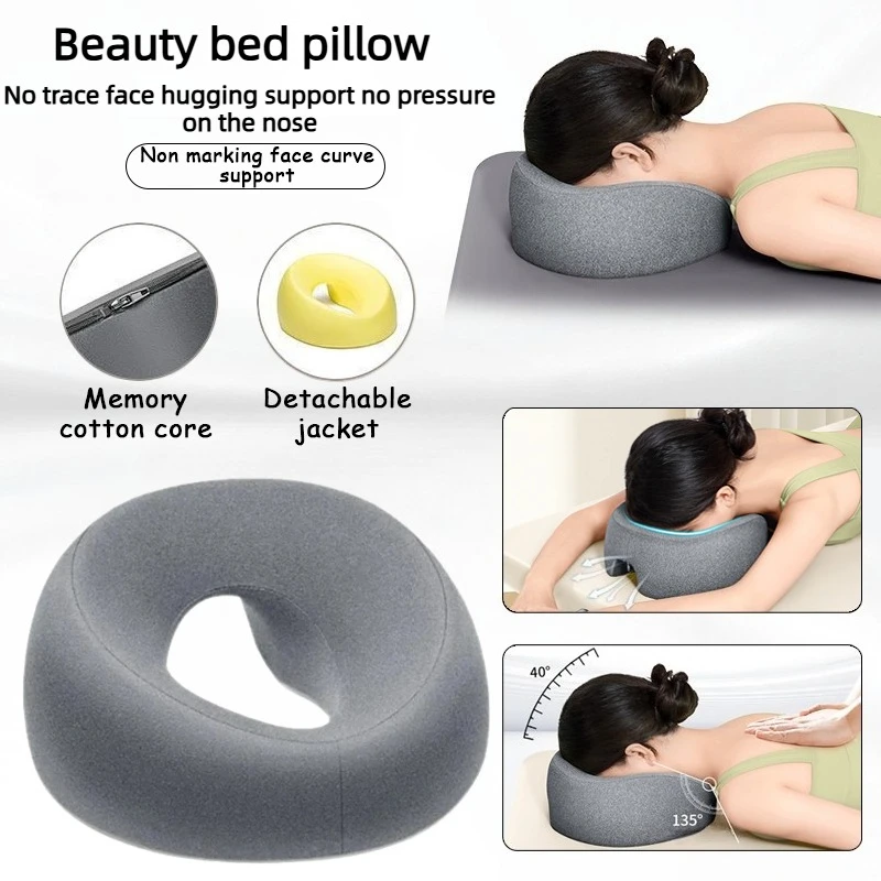 1PCNew beauty salon specific pillow with no trace face sticking beauty bed pillow massage bed hole face pad memory cotton pillow
1PCNew beauty salon specific pillow with no trace face sticking beauty bed pillow massage bed hole face pad memory cotton pillow
