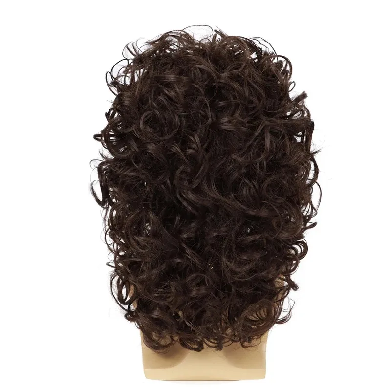 Wig Synthetic 70S Wigs For Men Disco For Halloween Party Short Brown Feathered Peace Sign Hair With Glasses Gold Necklace Mustac
Wig Synthetic 70S Wigs For Men Disco For Halloween Party Short Brown Feathered Peace Sign Hair With Glasses Gold Necklace Mustac