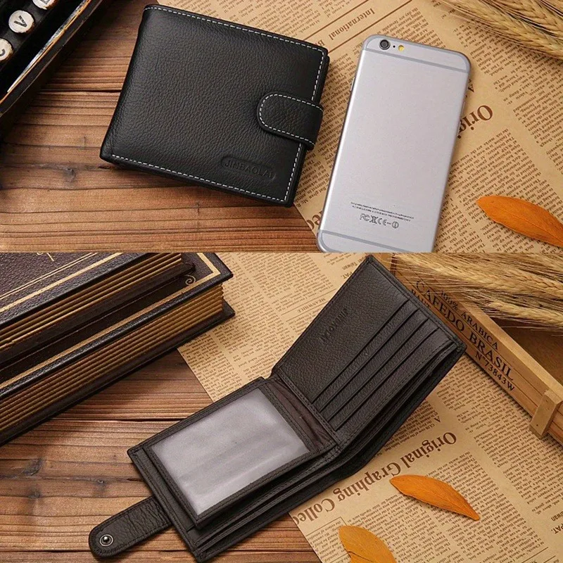 Men's Solid Color Leather Short Wallet Fashion Casual Vintage Zipper Buckle Wallet New Leather Wallet Coin Bag
Men's Solid Color Leather Short Wallet Fashion Casual Vintage Zipper Buckle Wallet New Leather Wallet Coin Bag