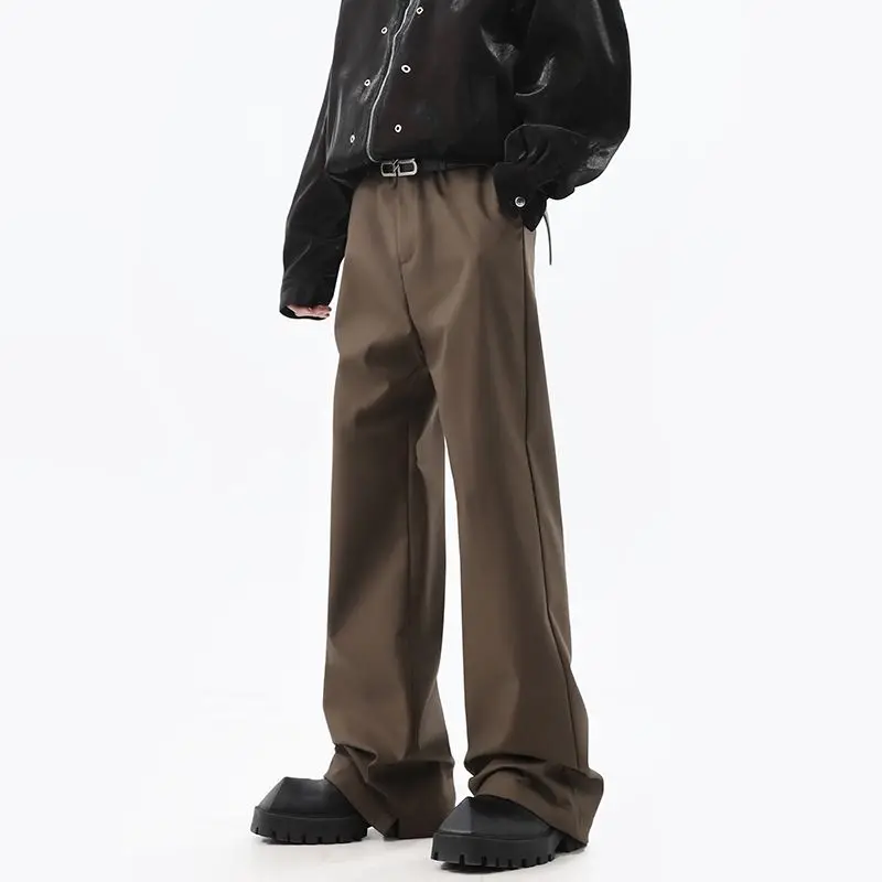 American Style High Street Autumn Suit Flare Pants Men Solid Pocket Zipper Fashion Trend Casual Loose Straight Wide Leg Trousers
American Style High Street Autumn Suit Flare Pants Men Solid Pocket Zipper Fashion Trend Casual Loose Straight Wide Leg Trousers