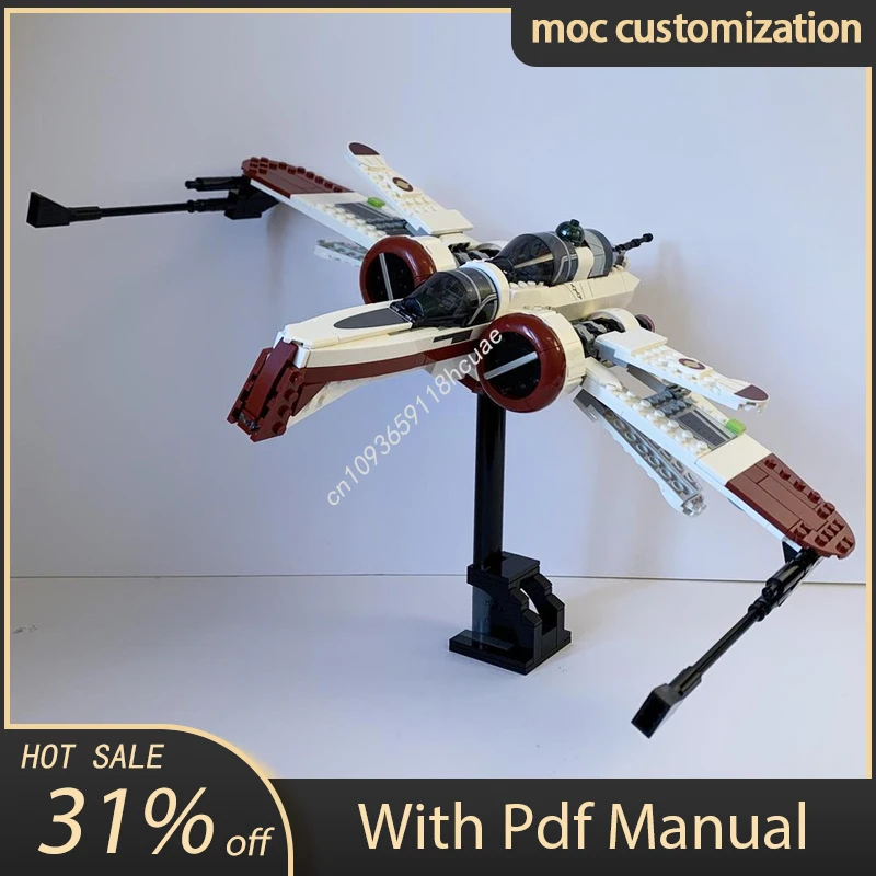 579 шт. Moc Star Battle модифицированная модель ARC-170 Starfighter, строительные блоки, кирпичи, сделай сам, креативная сборка, развивающая игрушка, подарок для ребенка
579 шт. Moc Star Battle модифицированная модель ARC-170 Starfighter, строительные блоки, кирпичи, сделай сам, креативная сборка, развивающая игрушка, подарок для ребенка