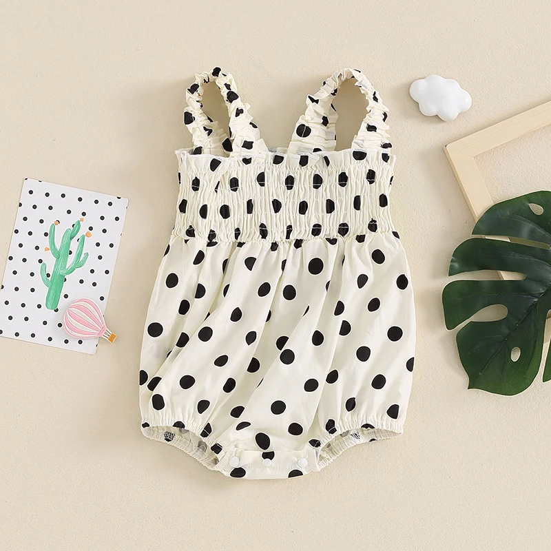 Newborn Baby Girl Romper Outfits Sleeveless Strap Smocked Bodysuit Jumpsuit with Headband Summer Clothes Set
Newborn Baby Girl Romper Outfits Sleeveless Strap Smocked Bodysuit Jumpsuit with Headband Summer Clothes Set
