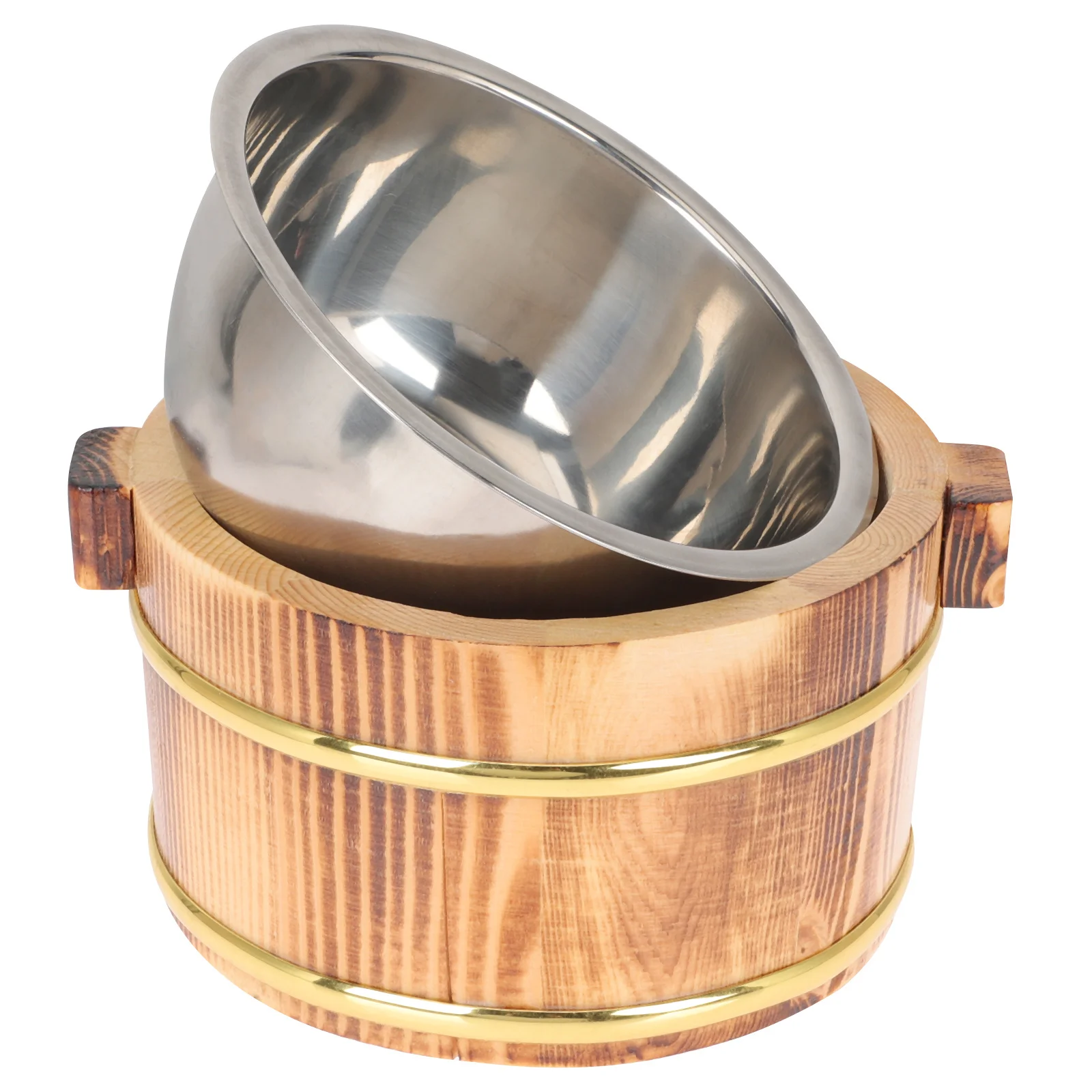 Wooden Rice Bucket Food Storage Bucket for Sushi and Cooked Rice Home Kitchen Decoration Supplies Mixing Tub Restaurant Party
Wooden Rice Bucket Food Storage Bucket for Sushi and Cooked Rice Home Kitchen Decoration Supplies Mixing Tub Restaurant Party