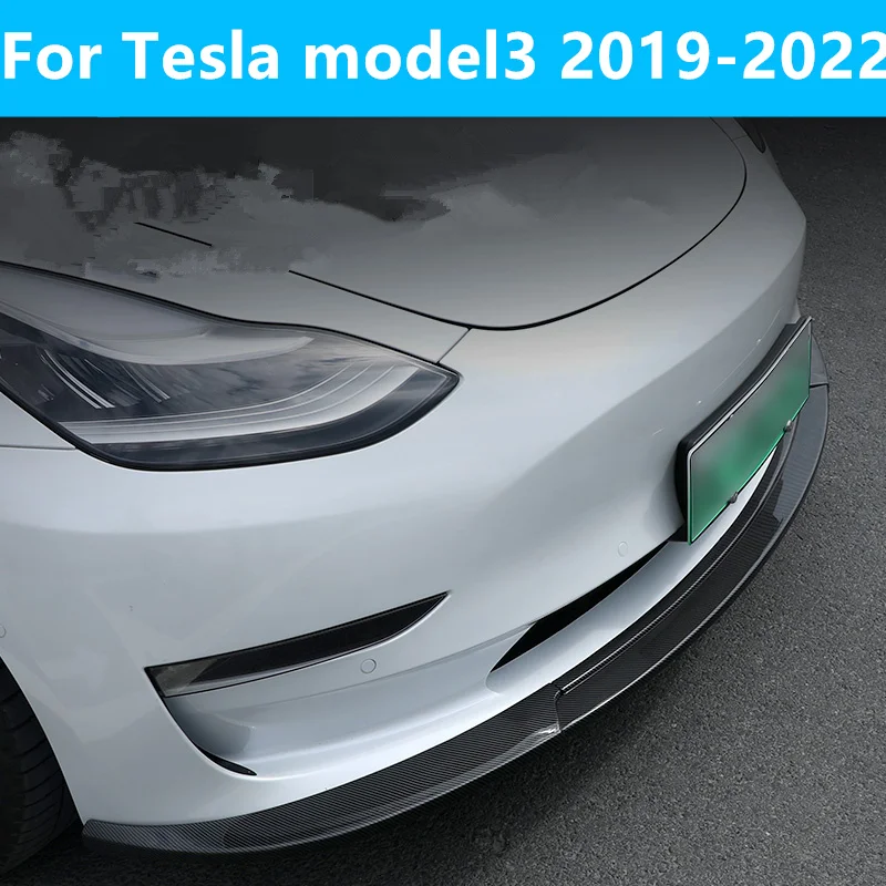 For Tesla model3 2019-2022 Car Front Bumper Lip Splitter Diffuser Lip Body Kit Spoiler Bumper Protector high quality car part
For Tesla model3 2019-2022 Car Front Bumper Lip Splitter Diffuser Lip Body Kit Spoiler Bumper Protector high quality car part