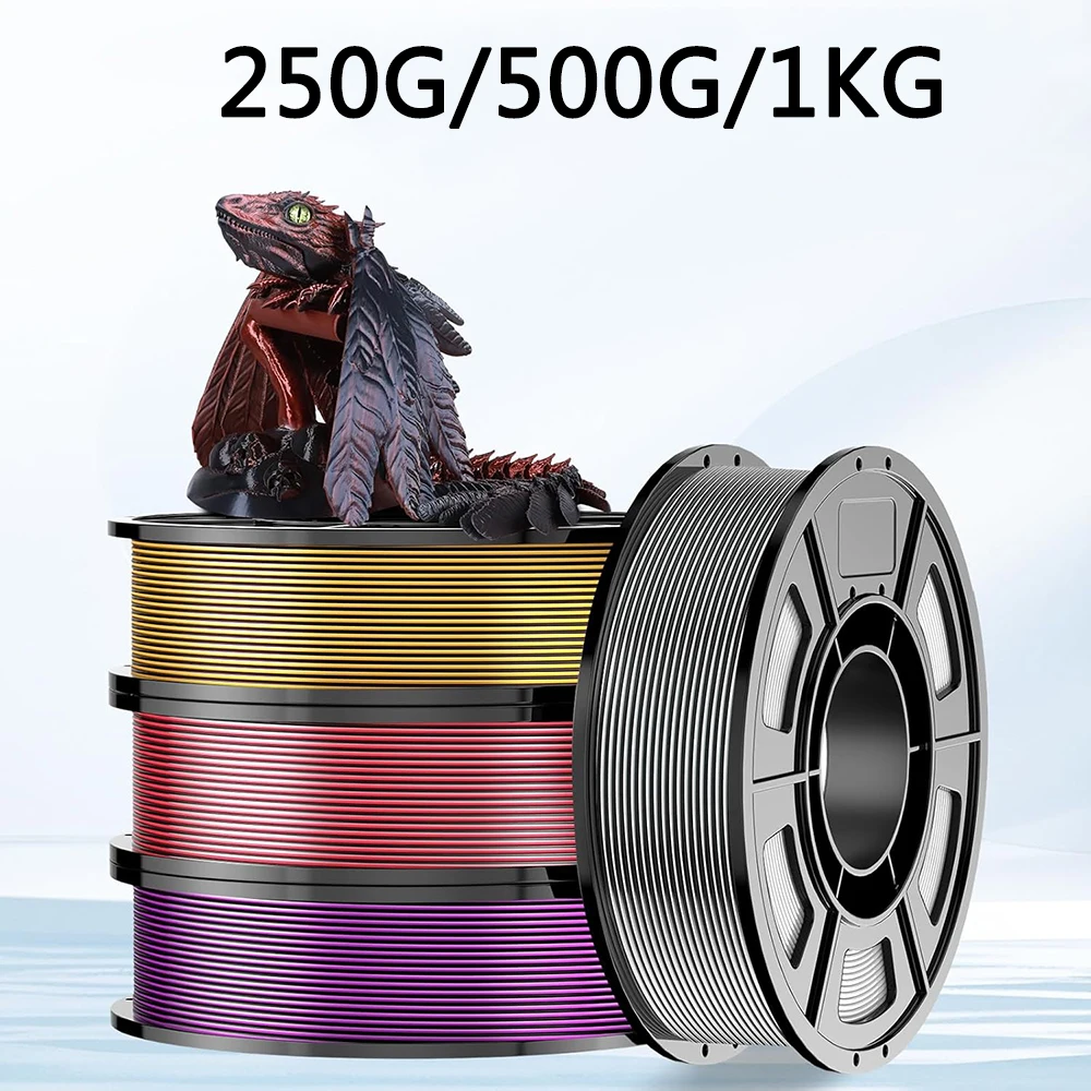 Two tone 250g 500g 1kg PLA Filament 1.75mm 3D Printer Filament Silk Black Red Silver Black Gold Black Black Purple 1.75mm
Two tone 250g 500g 1kg PLA Filament 1.75mm 3D Printer Filament Silk Black Red Silver Black Gold Black Black Purple 1.75mm