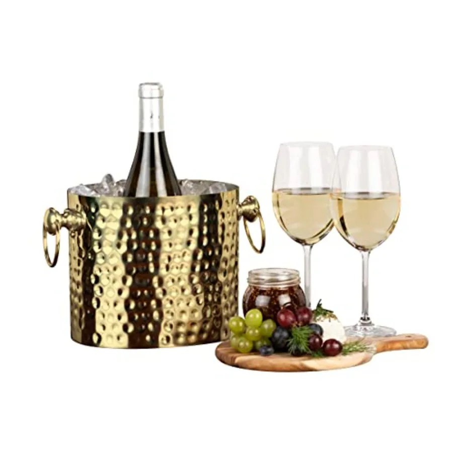 1-Bottle Wine Chiller Ice Bucket | Keeps Wine & Champagne Bottles Cold Without Touching Ice | Wine Bucket | Handcrafted Artisan
1-Bottle Wine Chiller Ice Bucket | Keeps Wine & Champagne Bottles Cold Without Touching Ice | Wine Bucket | Handcrafted Artisan