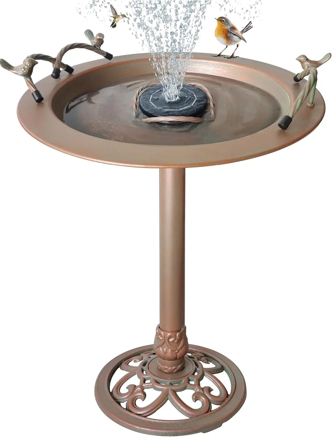 Iron Birdbath 285 Inch Height Outdoor Water Feature Bird Feeding Bowl Yard Patio Lawn Garden Decor
Iron Birdbath 285 Inch Height Outdoor Water Feature Bird Feeding Bowl Yard Patio Lawn Garden Decor