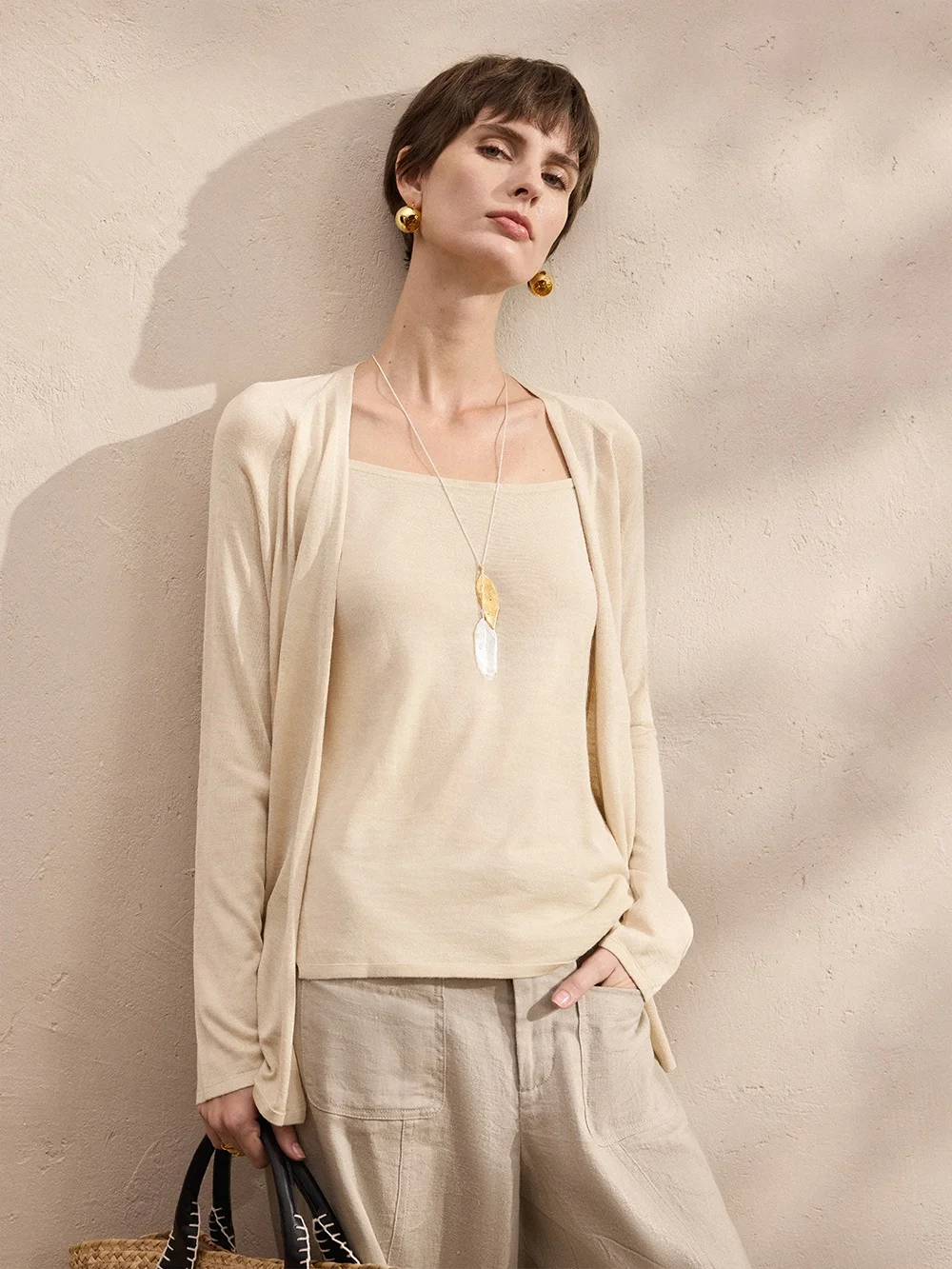 Mannala Soft Lazy 100 Silk Lightweight Knitted Sweater Fake Two-Piece Long Sleeve Women's Winter Fashion Premium Qua...
Mannala Soft Lazy 100 Silk Lightweight Knitted Sweater Fake Two-Piece Long Sleeve Women's Winter Fashion Premium Qua...