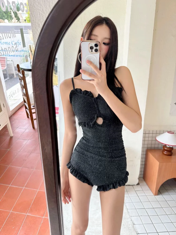 Sexy Slimming One-Piece Swimsuit for Women Thermal Spring Bathing Suit Retro Sle Fixed Chest Pad No Sve Casual Swimwear
Sexy Slimming One-Piece Swimsuit for Women Thermal Spring Bathing Suit Retro Sle Fixed Chest Pad No Sve Casual Swimwear