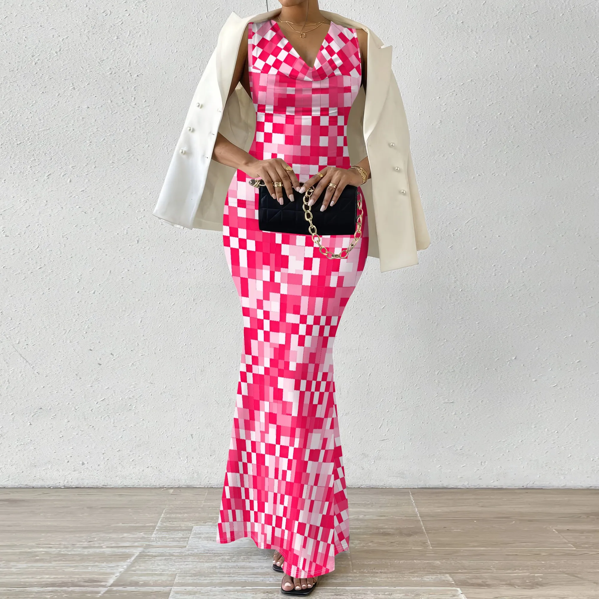 "XS-2XL Pixel Print Maxi Dress for Women Sleeveless V Neck Bodycon Long Gown Summer Music Festival Clubwear Party Outfit"
"XS-2XL Pixel Print Maxi Dress for Women Sleeveless V Neck Bodycon Long Gown Summer Music Festival Clubwear Party Outfit"