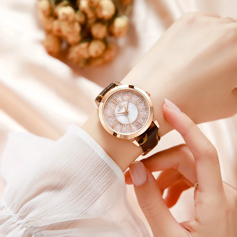 Leather Watches For Women Waterproof Classic Dress Luxury Fashion Diamond Self Winding Quartz Wristwatch Rose Gold
Leather Watches For Women Waterproof Classic Dress Luxury Fashion Diamond Self Winding Quartz Wristwatch Rose Gold