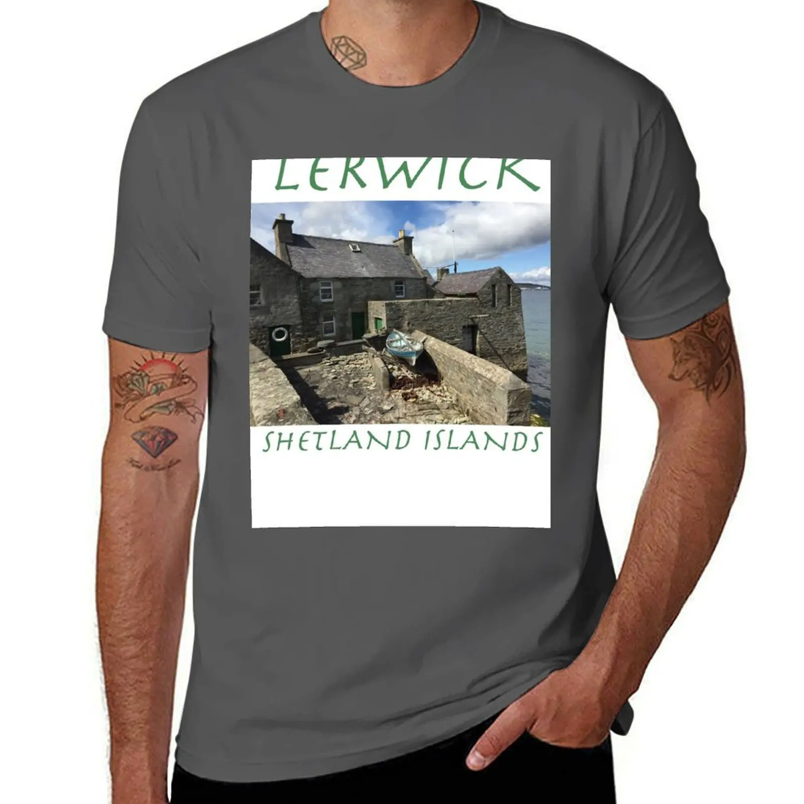 Jimmy Perez's House, Lerwick, Shetland Islands T-Shirt Gym Exercise Short Sleeve T-Shirt
Jimmy Perez's House, Lerwick, Shetland Islands T-Shirt Gym Exercise Short Sleeve T-Shirt