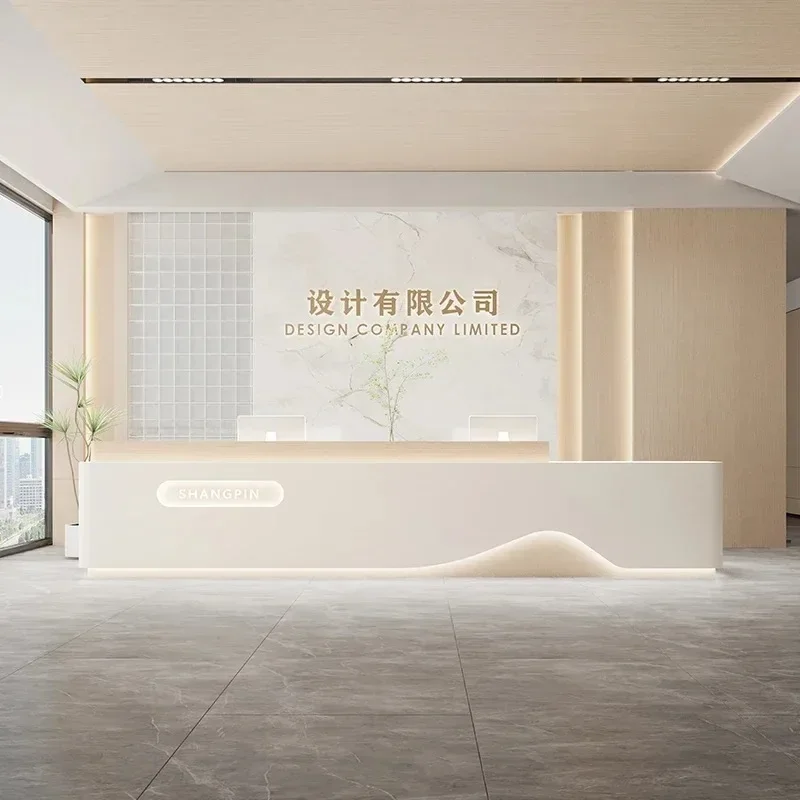 Aesthetic Salon Reception Counter Receptionist Front Desk Restaurant Beauty Furniture Supermarket Table Set Office Desks Modern
Aesthetic Salon Reception Counter Receptionist Front Desk Restaurant Beauty Furniture Supermarket Table Set Office Desks Modern