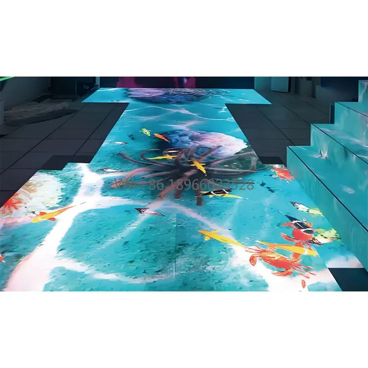 Интерактивный светодиодный напольный дисплей, танцевальный этаж, сценический экран с рейтингом IP65 для анимации и видео, приветственные дисплеи
Интерактивный светодиодный напольный дисплей, танцевальный этаж, сценический экран с рейтингом IP65 для анимации и видео, приветственные дисплеи