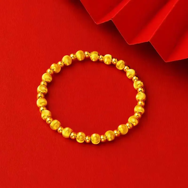 Real 9999 24k Gold 6mm Cat Eyeball Bracelet for Women's Fashionable and Versatile Round Bead Bracelet Elastic Fine Jewelry
Real 9999 24k Gold 6mm Cat Eyeball Bracelet for Women's Fashionable and Versatile Round Bead Bracelet Elastic Fine Jewelry