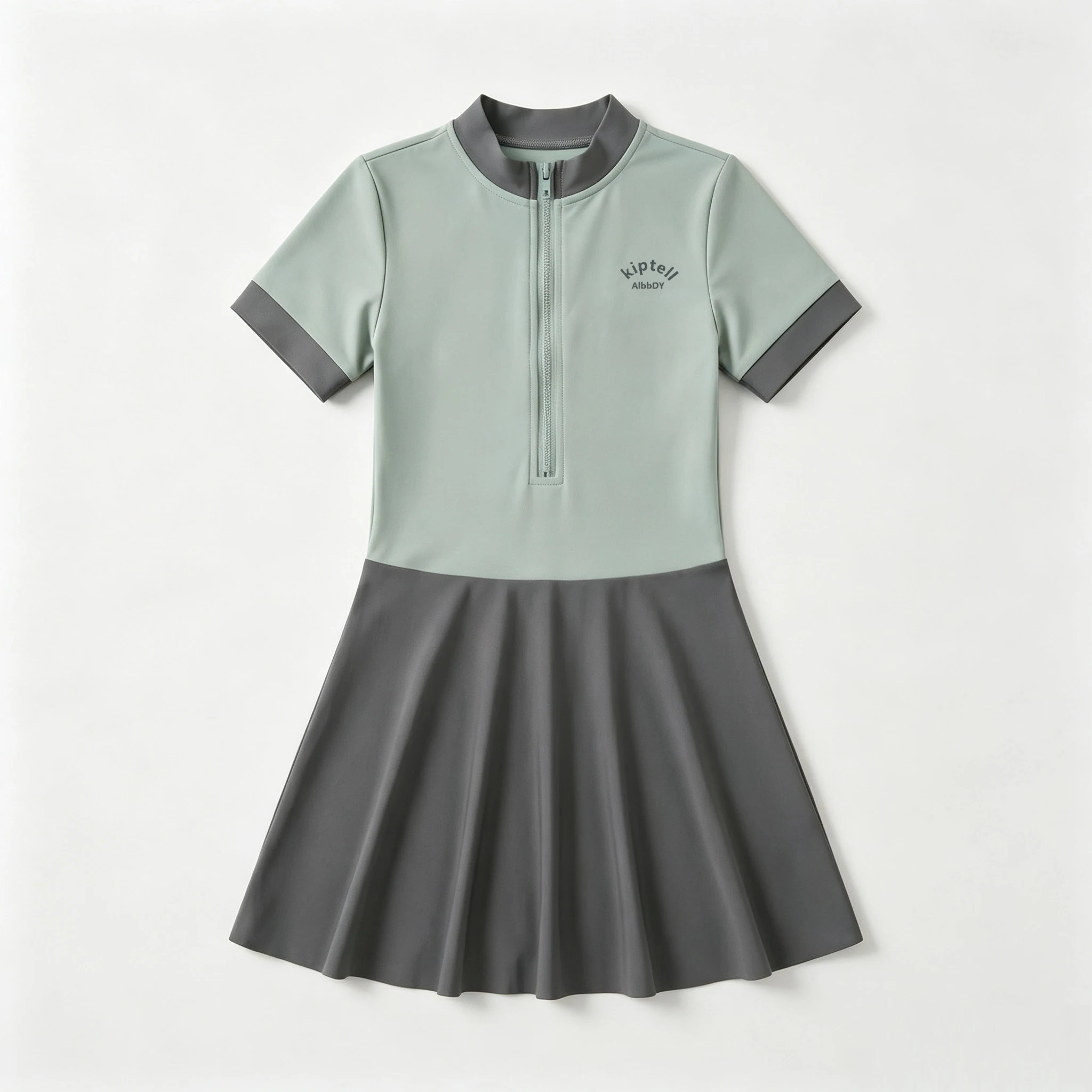 Girls' One-Piece Swimsuit with Skirt
Girls' One-Piece Swimsuit with Skirt