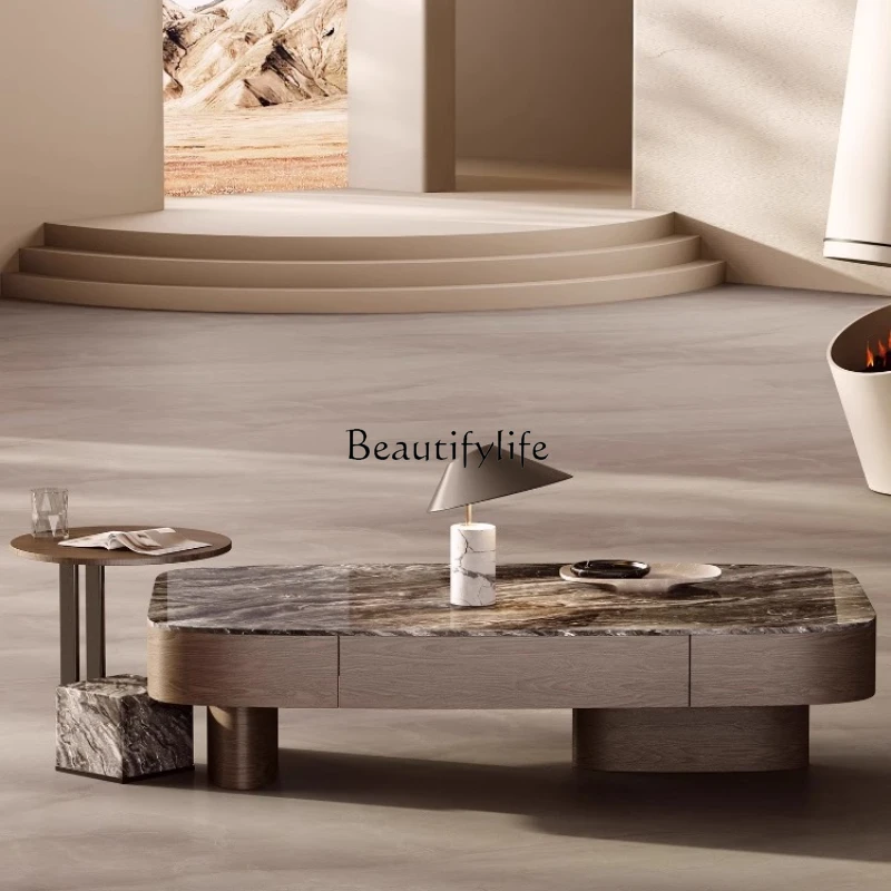 Natural Luxury Stone Coffee Table Italian Style Light Luxury Living Room Home Storage Coffee Table Designer Edition
Natural Luxury Stone Coffee Table Italian Style Light Luxury Living Room Home Storage Coffee Table Designer Edition