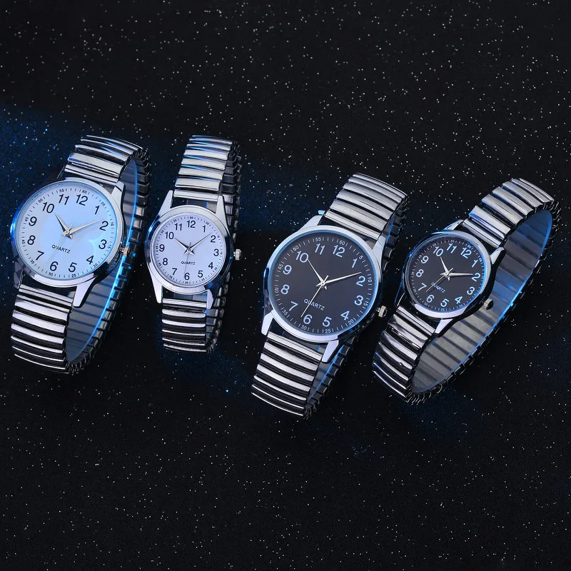 1/2PCS Fashion Couple Watches Simple Arabic Dial Men Quartz Watch Elastic Band Women Wristwatches
1/2PCS Fashion Couple Watches Simple Arabic Dial Men Quartz Watch Elastic Band Women Wristwatches