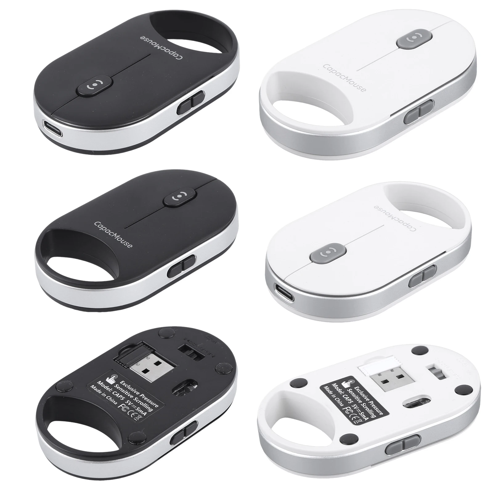 Portable Silent Mouse with USB Receiver Mini Capacitive Mouse Ultra Thin Wireless Computer Mouse 4 Adjustable DPI for Laptop PC
Portable Silent Mouse with USB Receiver Mini Capacitive Mouse Ultra Thin Wireless Computer Mouse 4 Adjustable DPI for Laptop PC