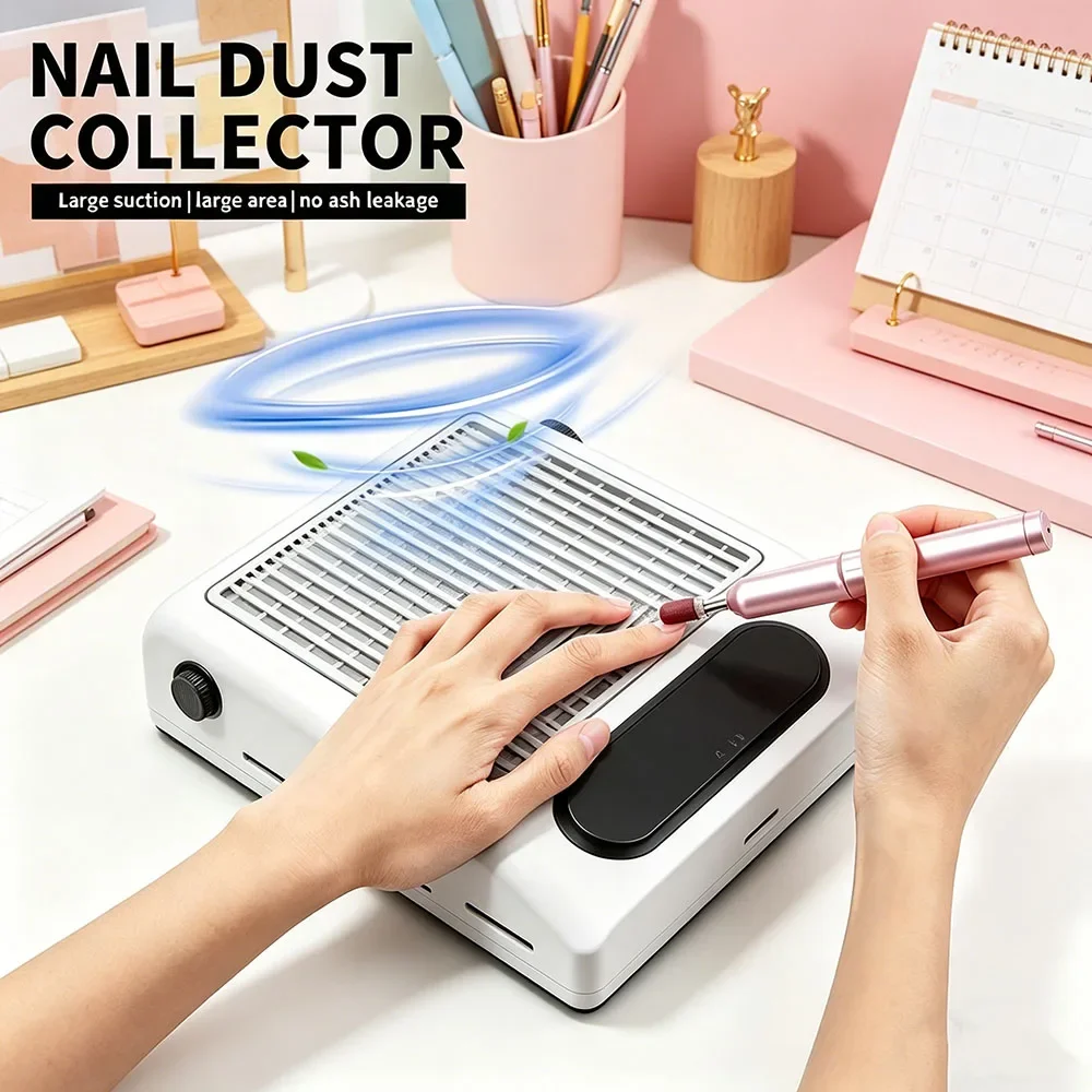 Quiet 120W Brushless Nail Dust Collector Super Suction Manicure Vacuum With 2 Filters
Quiet 120W Brushless Nail Dust Collector Super Suction Manicure Vacuum With 2 Filters