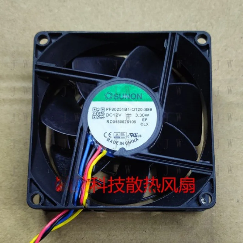 DDZ for SUNON PF80251B1-Q120-S99 12V 3.30W 8025 8CM 4-wire PWM chassis fan
DDZ for SUNON PF80251B1-Q120-S99 12V 3.30W 8025 8CM 4-wire PWM chassis fan
