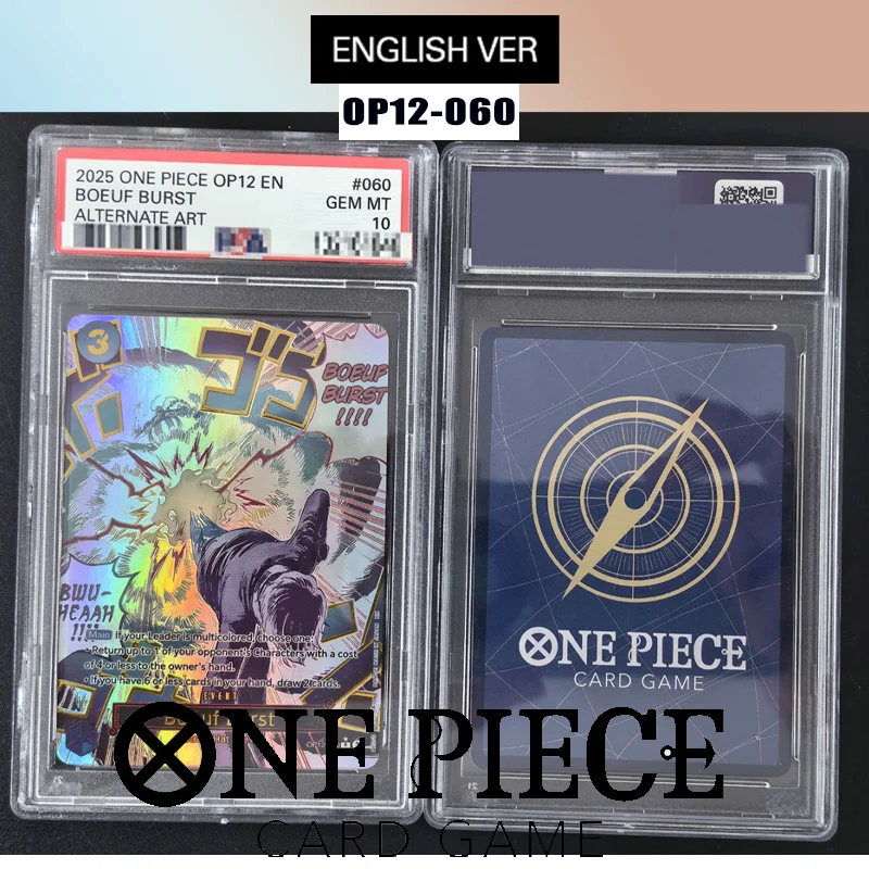 Diy English Rating Card 2025 One Piece Op12-Legacy of The Master #060 Boeuf Burst Alternate Art Collection Anime Card
Diy English Rating Card 2025 One Piece Op12-Legacy of The Master #060 Boeuf Burst Alternate Art Collection Anime Card