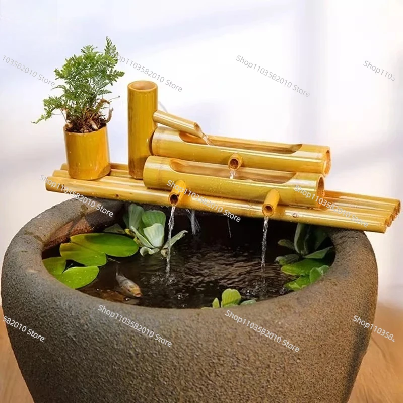 Bamboo Raft Circulating Water Ornament - Water Flow Device for Courtyard & Balcony
Bamboo Raft Circulating Water Ornament - Water Flow Device for Courtyard & Balcony