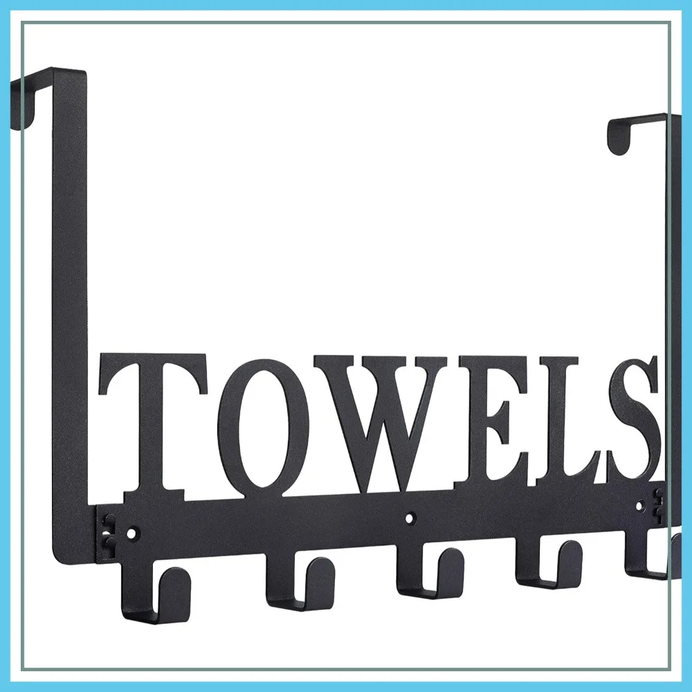 Over The Door Hooks, Towel Holder for Bathroom, Door Mount Towel Rack, Towel Hooks for Bedroom, Bathrobe Wall Mount, Hang on The Door Cabinet Cupboard, Metal Sandblasted
Over The Door Hooks, Towel Holder for Bathroom, Door Mount Towel Rack, Towel Hooks for Bedroom, Bathrobe Wall Mount, Hang on The Door Cabinet Cupboard, Metal Sandblasted