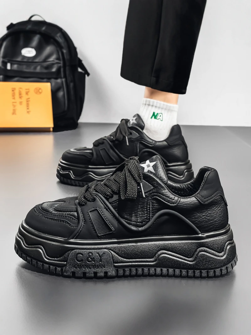 Black Knight Men's Shoes 2026 New Summer Trend Thick Bottom Versatile Board Shoes Men's Sports Casual Heightening Bread Shoes
Black Knight Men's Shoes 2026 New Summer Trend Thick Bottom Versatile Board Shoes Men's Sports Casual Heightening Bread Shoes