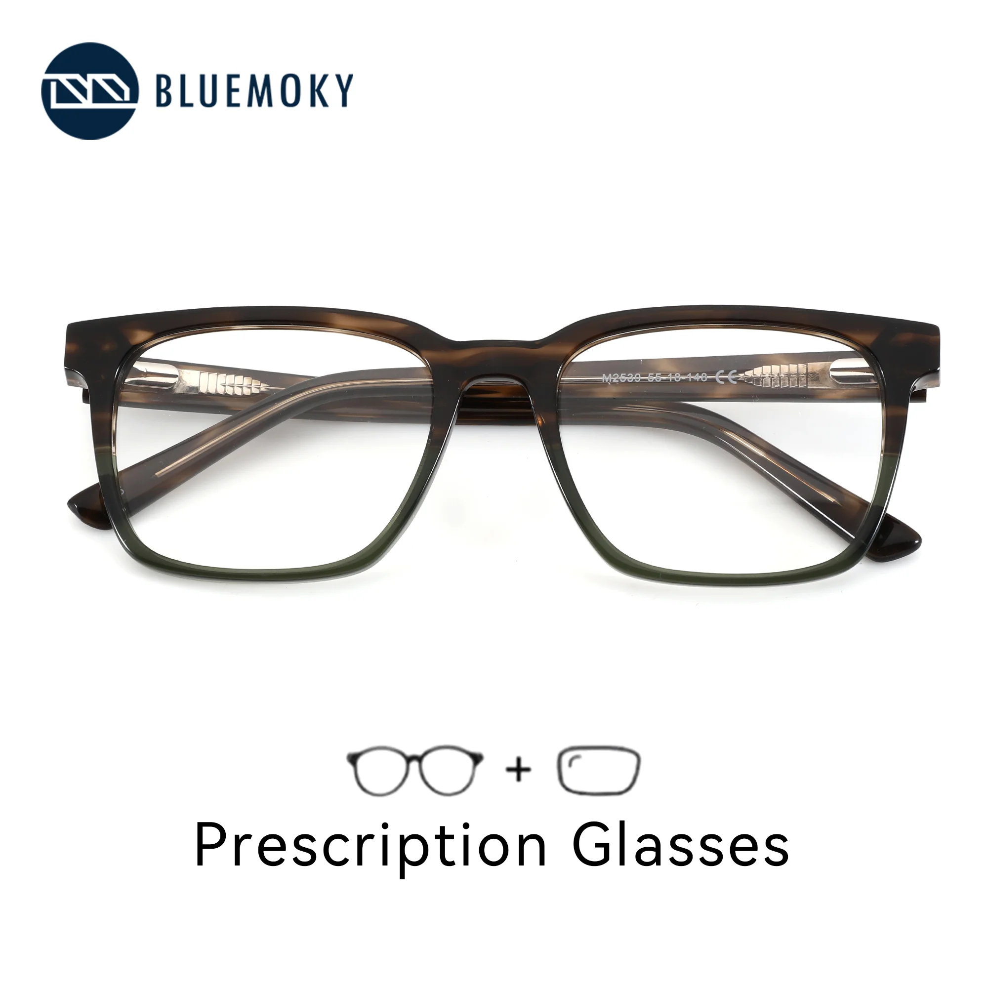 BLUEMOKY L Size Acetate Custom Prescription Glasses Square Photochromic Grade Glasses Vision Correction Eyeglasses Near
BLUEMOKY L Size Acetate Custom Prescription Glasses Square Photochromic Grade Glasses Vision Correction Eyeglasses Near