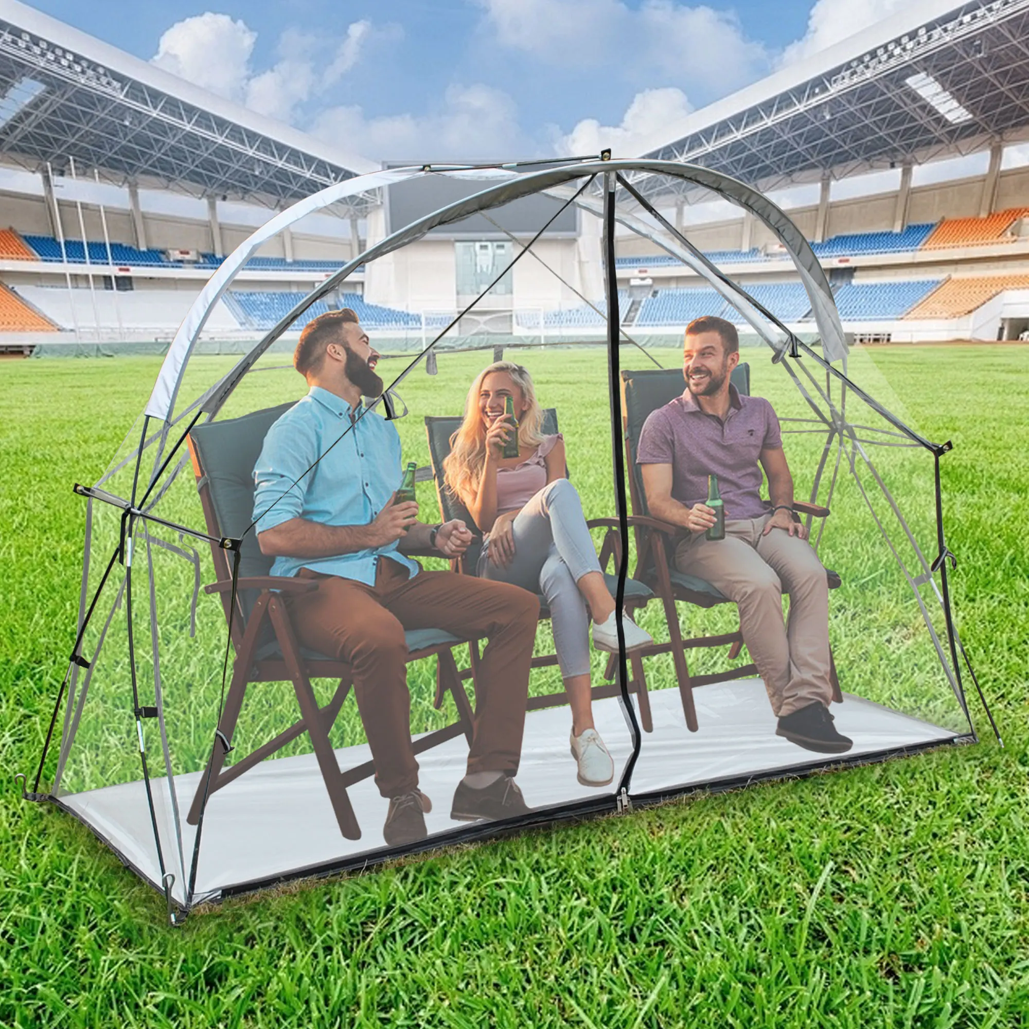 Camping Cot Tents, Sport Tent for Outdoor Games, Clear PVC Tent, Keep Warm Inside, Windproof and Waterproof, Winter
Camping Cot Tents, Sport Tent for Outdoor Games, Clear PVC Tent, Keep Warm Inside, Windproof and Waterproof, Winter