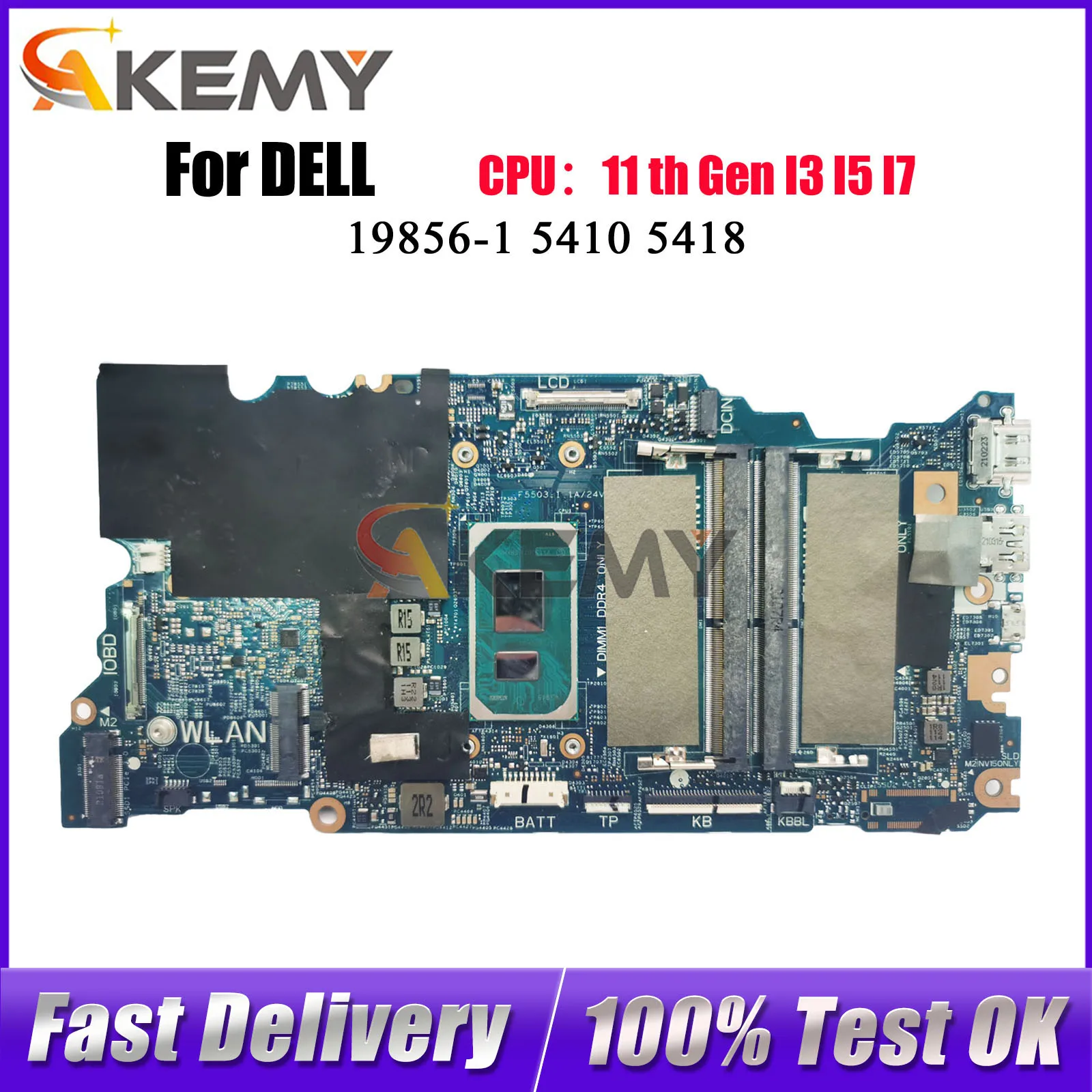 For Dell Inspiron 14 5410 5418 Notebook Mainboard 19856-1 with i5 i7 DDR4 CN-0DV5HJ DV5HJJ CN-0XPW9D 0XPW9D 100% Fully Tested
For Dell Inspiron 14 5410 5418 Notebook Mainboard 19856-1 with i5 i7 DDR4 CN-0DV5HJ DV5HJJ CN-0XPW9D 0XPW9D 100% Fully Tested