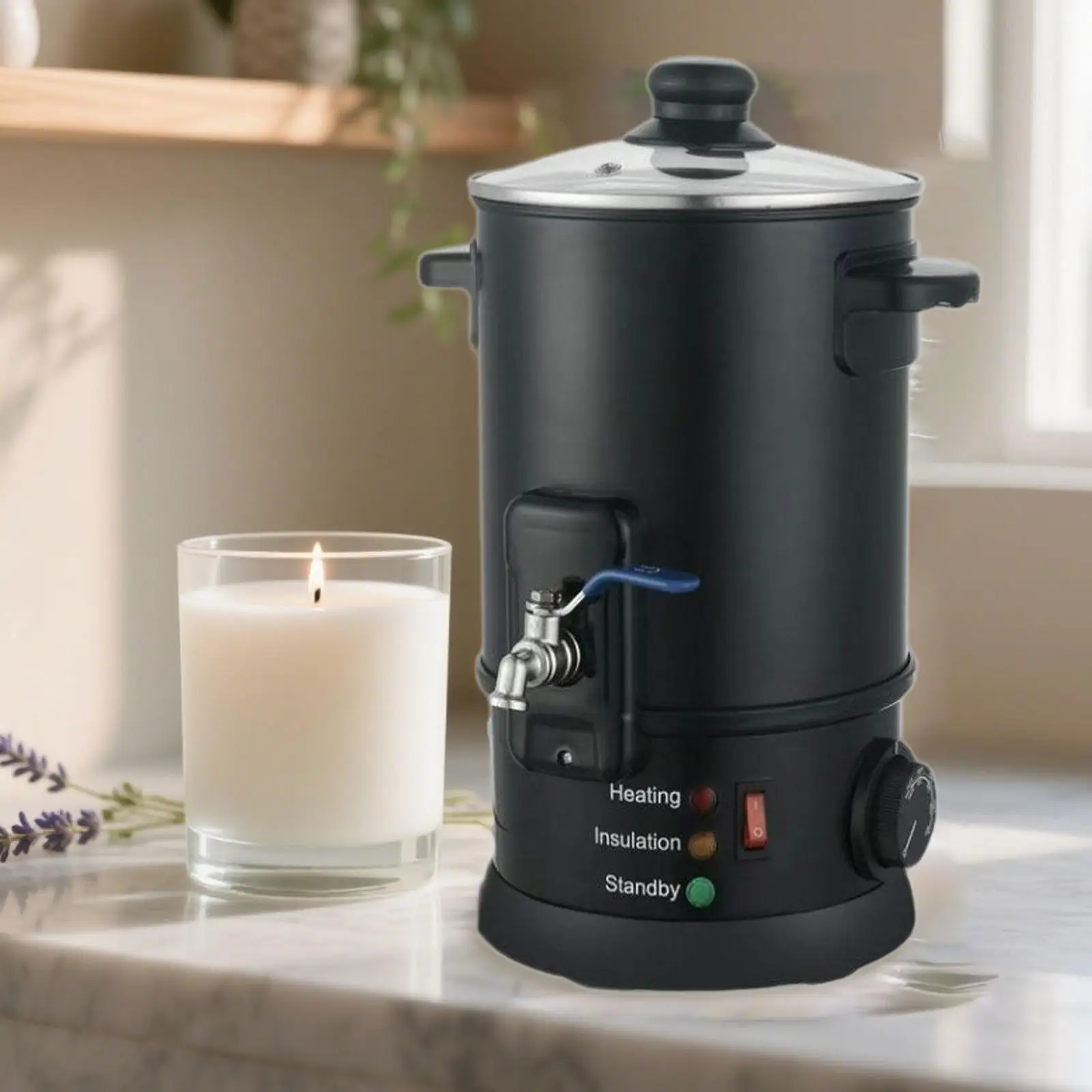 4L Wax Melter and Spout Temperature Controller, Soap Melter, Wax Melting Pot, Electric Wax Melting Container
4L Wax Melter and Spout Temperature Controller, Soap Melter, Wax Melting Pot, Electric Wax Melting Container