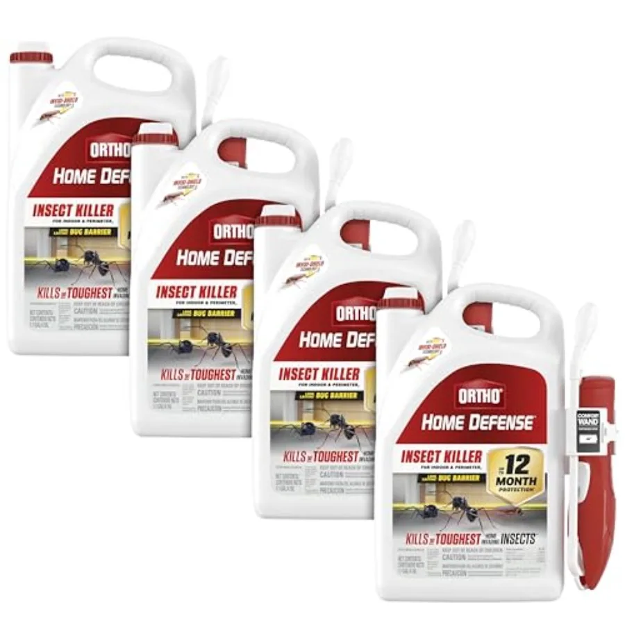 Home Defense Insect Killer for Indoor and Perimeter Use with Comfort Wand - Ready-To-Use Bug Spray Effectively Kills Ants Cockr
Home Defense Insect Killer for Indoor and Perimeter Use with Comfort Wand - Ready-To-Use Bug Spray Effectively Kills Ants Cockr
