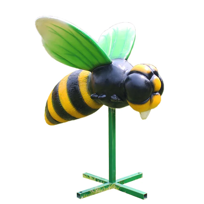 Simulation bee ornament outdoor fiberglass park grass sales department courtyard bench decoration cartoon animal sculpture
Simulation bee ornament outdoor fiberglass park grass sales department courtyard bench decoration cartoon animal sculpture