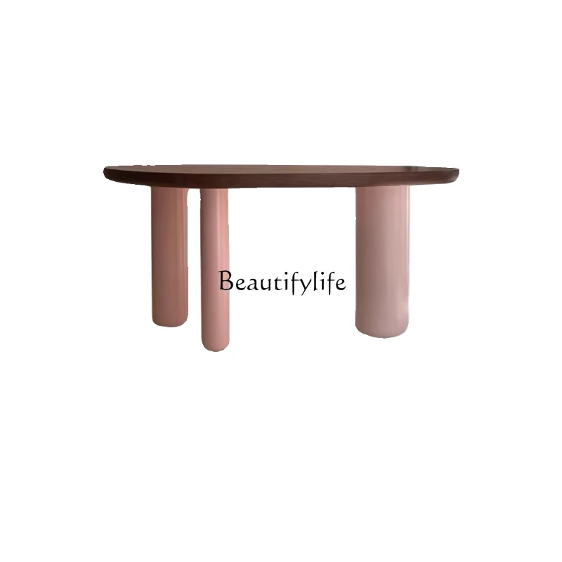 Nordic design dining table light luxury solid wood home medieval computer table wabi-sabi wind
Nordic design dining table light luxury solid wood home medieval computer table wabi-sabi wind