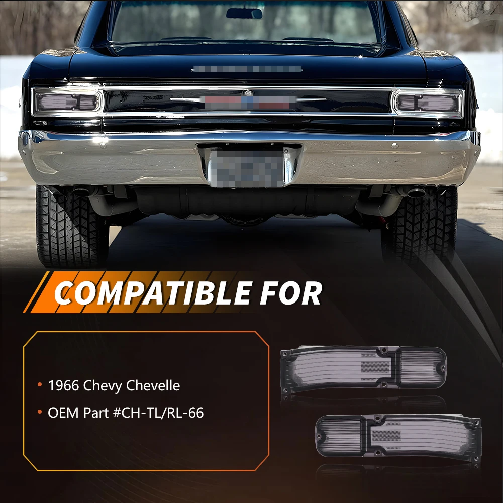 2PCS For 1966 Chevrolet Chevelle/Malibu Rear Bumper Backup Light Turn Signal Light Reverse Light Brake Light Tail Light Cover
2PCS For 1966 Chevrolet Chevelle/Malibu Rear Bumper Backup Light Turn Signal Light Reverse Light Brake Light Tail Light Cover