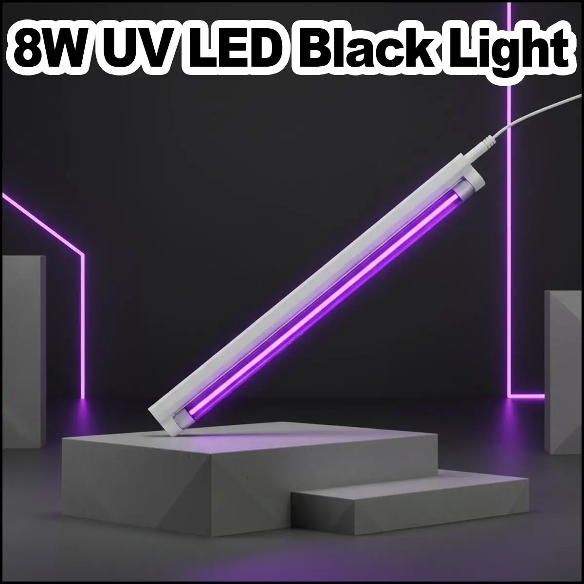 UV 365nm Black Light 220V T5 EU-Plug Led Ultraviolet Fluorescent Tube Lamp Purple Stage Party Atmosphere Decor Resin Curing USB
UV 365nm Black Light 220V T5 EU-Plug Led Ultraviolet Fluorescent Tube Lamp Purple Stage Party Atmosphere Decor Resin Curing USB