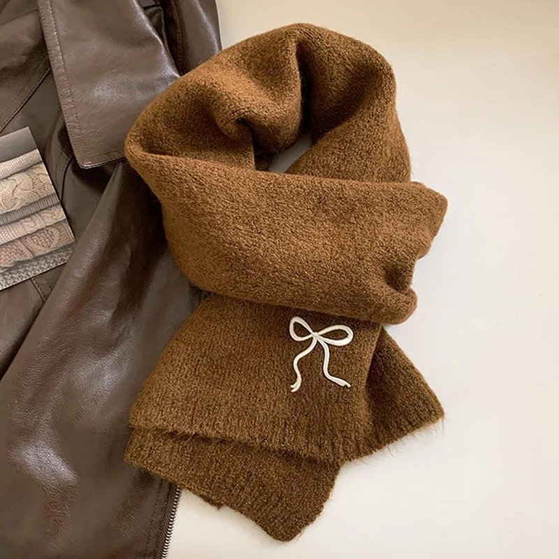 1pcs Winter Scarf Women Solid Color Gilrs Scarves Embroidered Bow Neck Warmer Soft Shawls Wraps
1pcs Winter Scarf Women Solid Color Gilrs Scarves Embroidered Bow Neck Warmer Soft Shawls Wraps