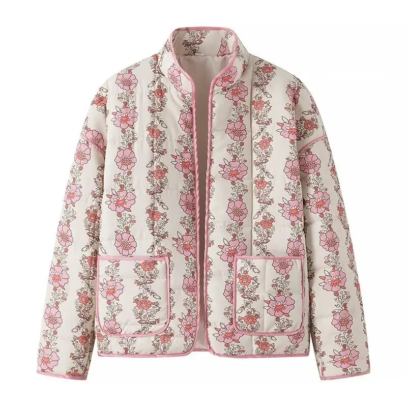 European and American Style Spring, Autumn, Winter Casual Printed Loose Stand Collar Long Sleeved Cotton Clothing Coat for Women
European and American Style Spring, Autumn, Winter Casual Printed Loose Stand Collar Long Sleeved Cotton Clothing Coat for Women
