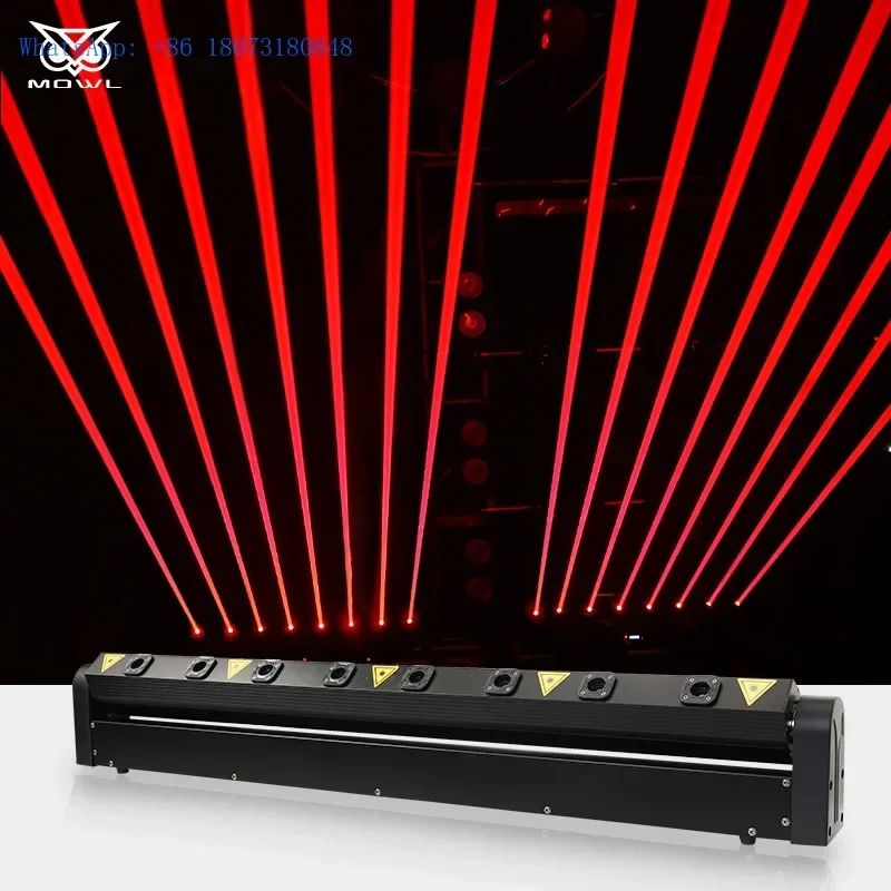 MOWL 8 Eyes DMX 500mw Lazer Red Bar Moving Head Laser Light for DJ Disco Night Club Event Stage
MOWL 8 Eyes DMX 500mw Lazer Red Bar Moving Head Laser Light for DJ Disco Night Club Event Stage