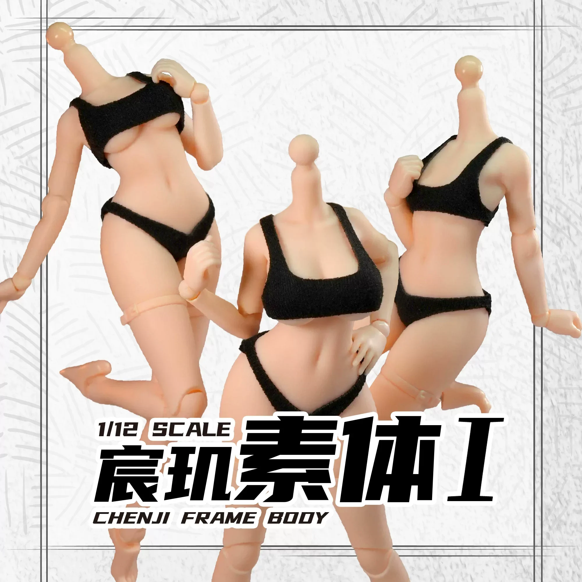 Chenji Craft Frame Body 1/12 Scale Xl Size Rubber Coated Universal For Mecha Girl Action Figure Accessories White Bikini
Chenji Craft Frame Body 1/12 Scale Xl Size Rubber Coated Universal For Mecha Girl Action Figure Accessories White Bikini